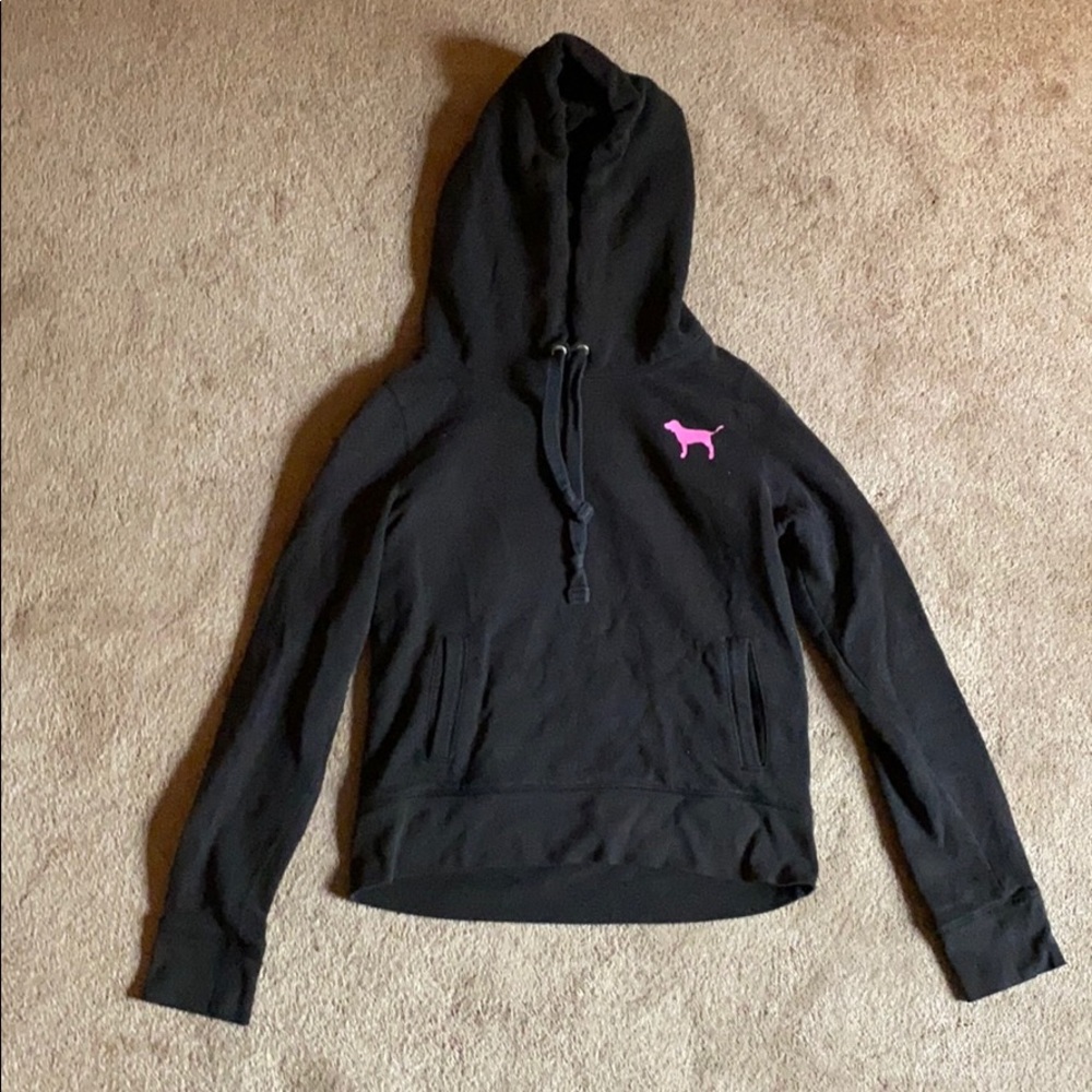 PINK black sweatshirt